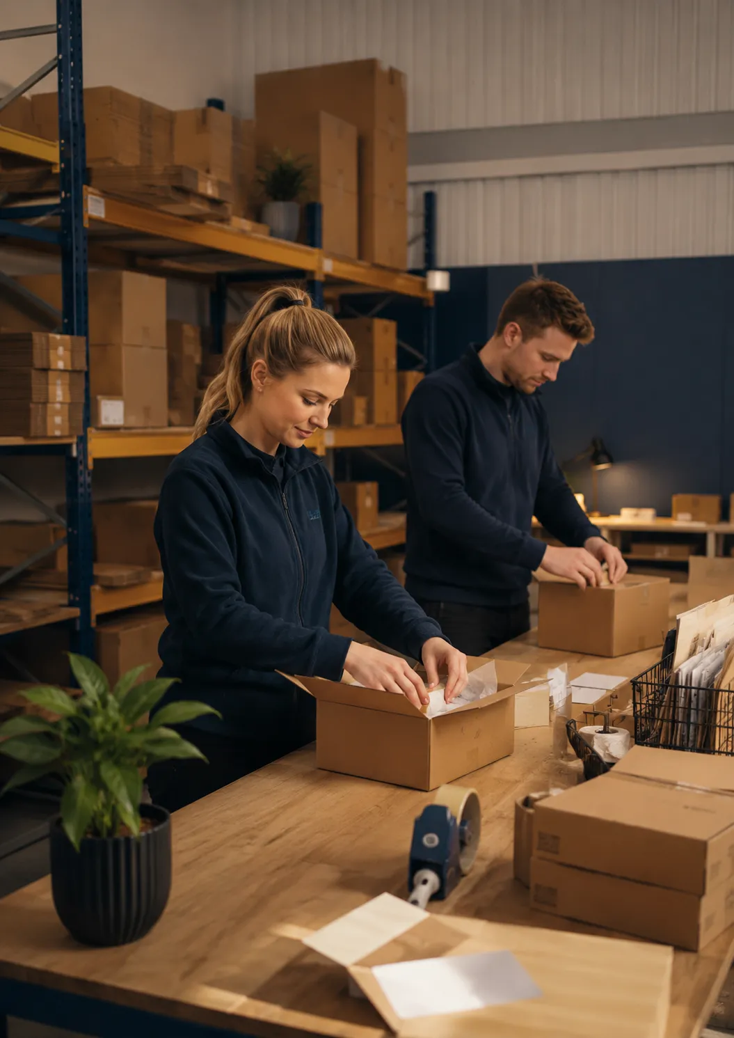 Shiplo warehouse team picking and packing marketplace orders